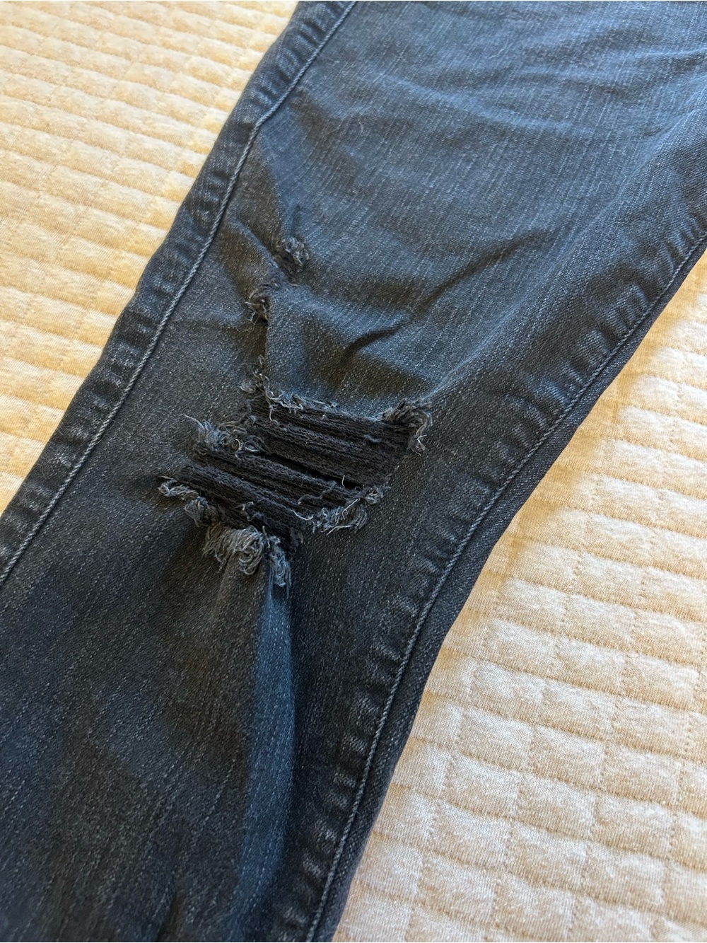 torrid Black Denim Distressed Skinny Jeans - Picture 4 of 6